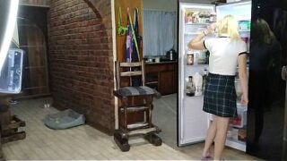 Kom precis hem och min fru var i kylskåpet